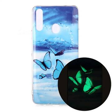 Flying Butterflies Noctilucent Soft TPU Back Cover for Samsung Galaxy A20s