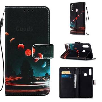 Wandering Earth Matte Leather Wallet Phone Case for Samsung Galaxy A20s