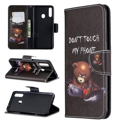 Chainsaw Bear Leather Wallet Case for Samsung Galaxy A20s