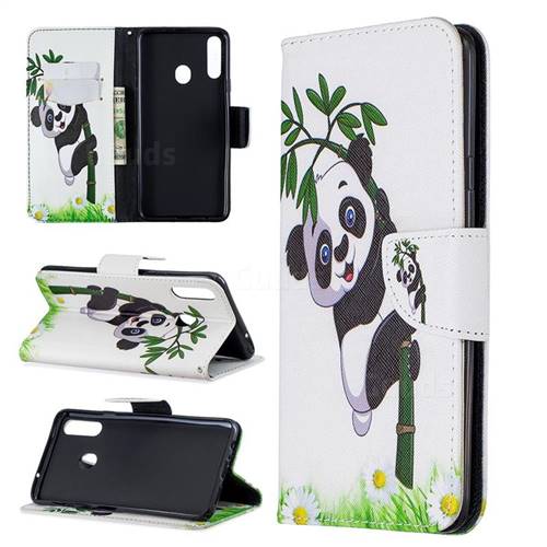 Bamboo Panda Leather Wallet Case for Samsung Galaxy A20s