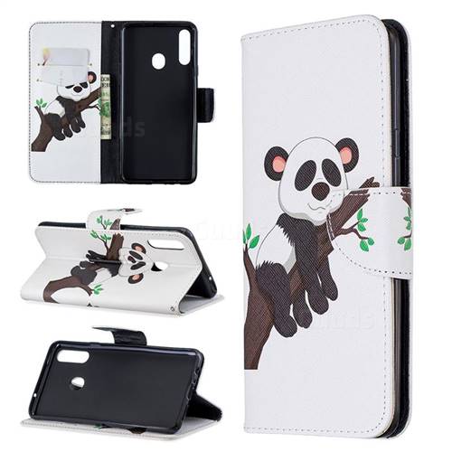 Tree Panda Leather Wallet Case for Samsung Galaxy A20s