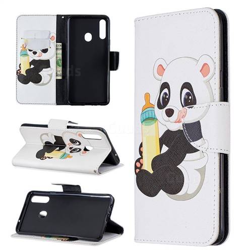Baby Panda Leather Wallet Case for Samsung Galaxy A20s