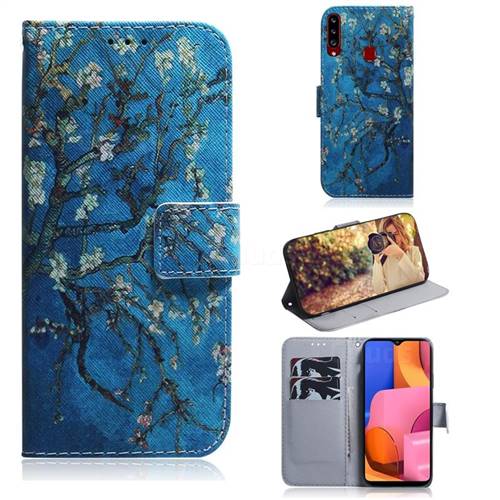 Apricot Tree PU Leather Wallet Case for Samsung Galaxy A20s