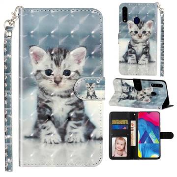 Kitten Cat 3D Leather Phone Holster Wallet Case for Samsung Galaxy A20s