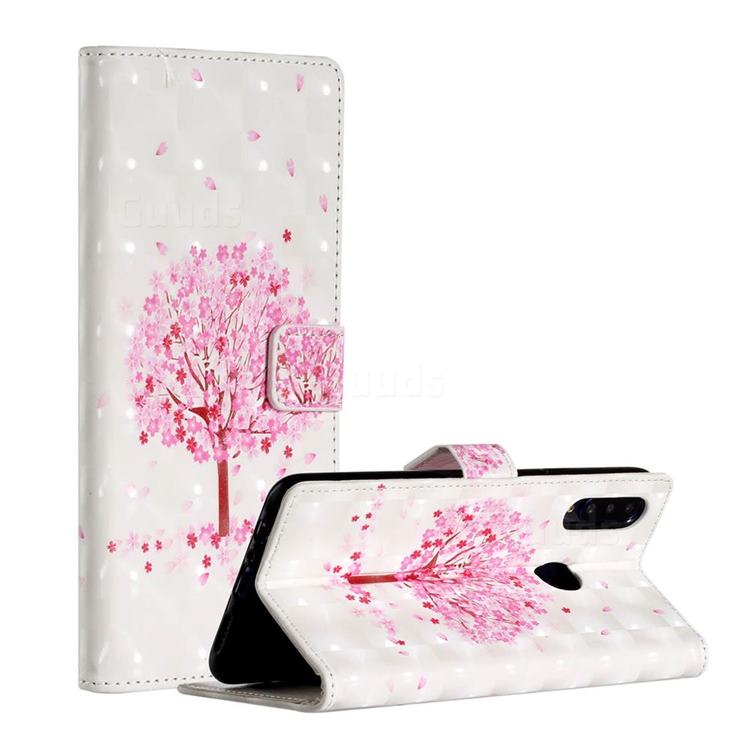 Sakura Flower Tree 3D Painted Leather Phone Wallet Case for Samsung Galaxy A20s