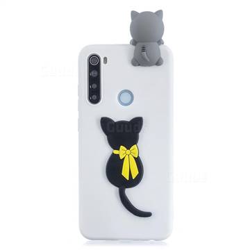 Little Black Cat Soft 3D Climbing Doll Soft Case for Samsung Galaxy A21