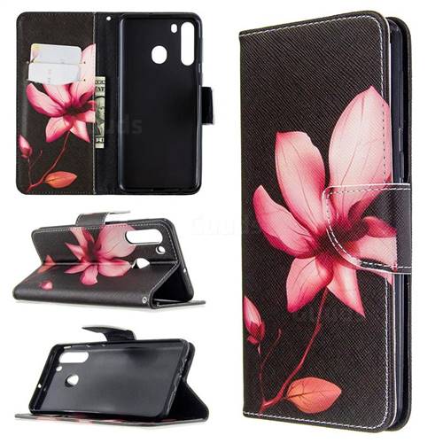 Lotus Flower Leather Wallet Case for Samsung Galaxy A21