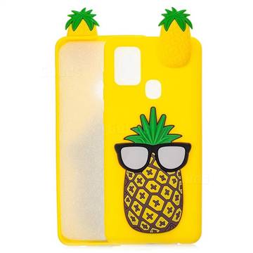 Big Pineapple Soft 3D Climbing Doll Soft Case for Samsung Galaxy A21s