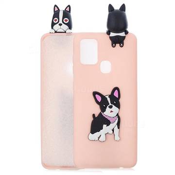 Cute Dog Soft 3D Climbing Doll Soft Case for Samsung Galaxy A21s