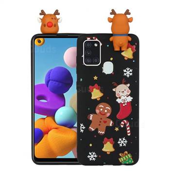Gift Snow Christmas Xmax Soft 3D Doll Silicone Case for Samsung Galaxy A21s