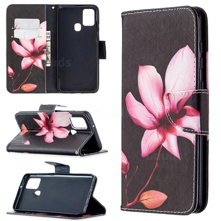Lotus Flower Leather Wallet Case for Samsung Galaxy A21s