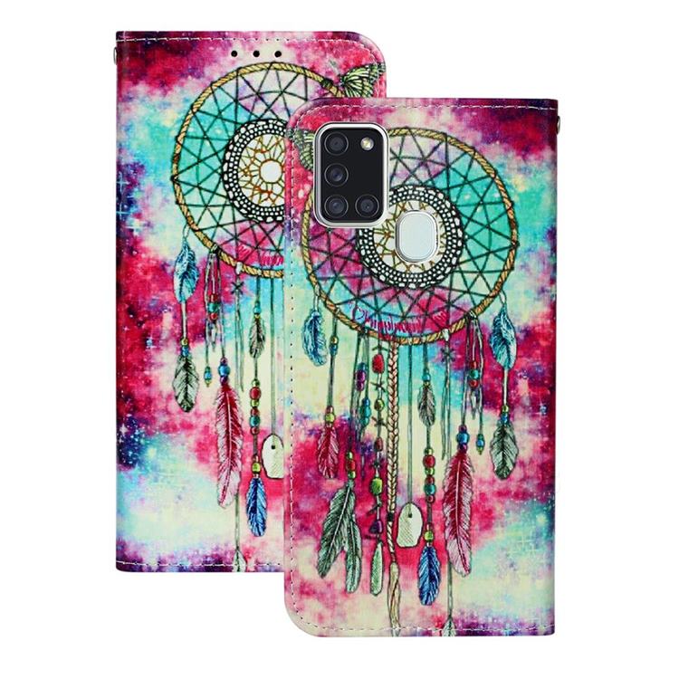 Butterfly Chimes PU Leather Wallet Case for Samsung Galaxy A21s