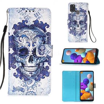 Cloud Kito 3D Painted Leather Wallet Case for Samsung Galaxy A21s