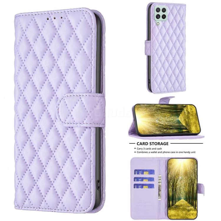 Binfen Color BF-14 Fragrance Protective Wallet Flip Cover for Samsung Galaxy A22 4G - Purple
