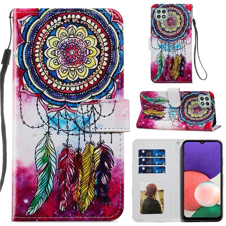 Dreamcatcher Smooth Leather Phone Wallet Case for Samsung Galaxy A22 5G