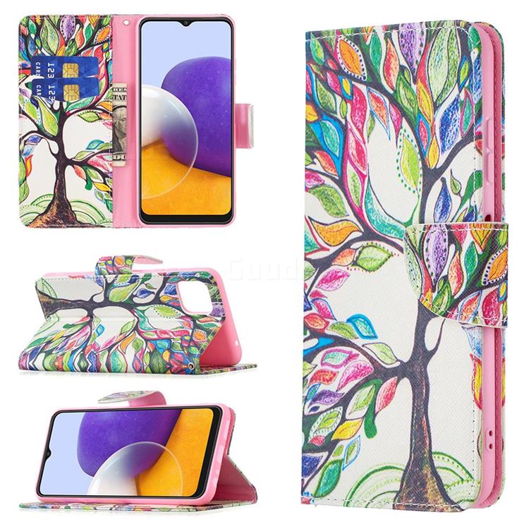 The Tree of Life Leather Wallet Case for Samsung Galaxy A22 5G