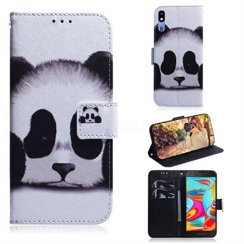 Sleeping Panda PU Leather Wallet Case for Samsung Galaxy A2 Core