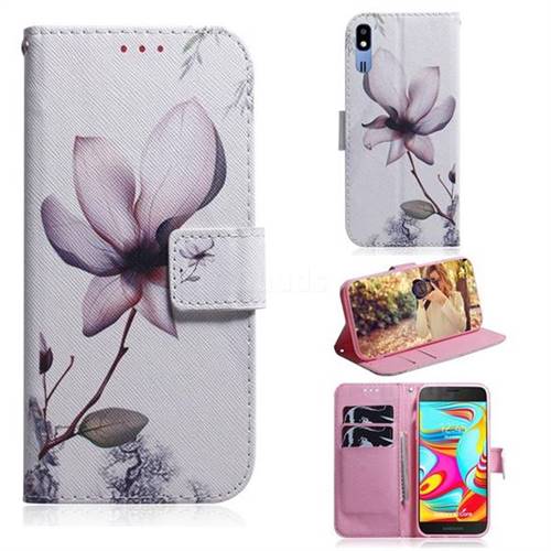 Magnolia Flower PU Leather Wallet Case for Samsung Galaxy A2 Core