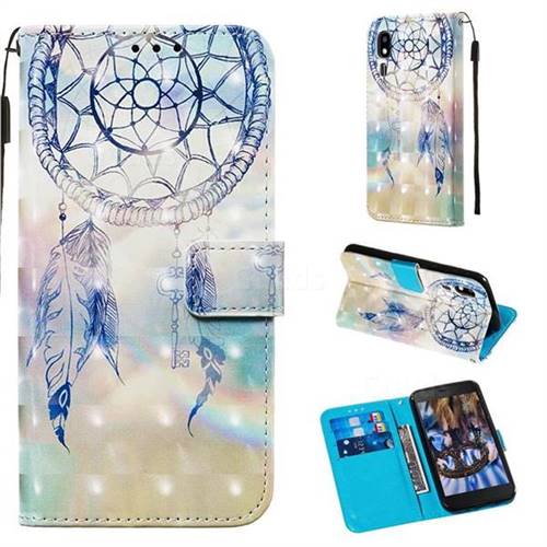 Fantasy Campanula 3D Painted Leather Wallet Case for Samsung Galaxy A2 Core