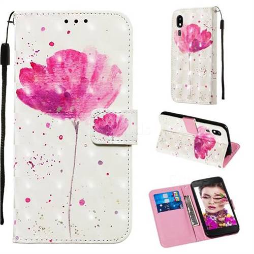 Watercolor 3D Painted Leather Wallet Case for Samsung Galaxy A2 Core