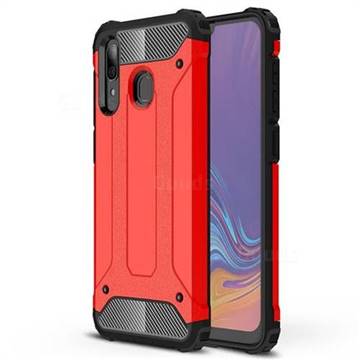 King Kong Armor Premium Shockproof Dual Layer Rugged Hard Cover for Samsung Galaxy A30 - Big Red