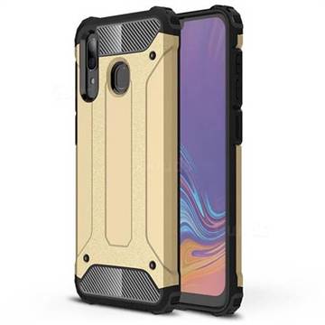 King Kong Armor Premium Shockproof Dual Layer Rugged Hard Cover for Samsung Galaxy A30 - Champagne Gold