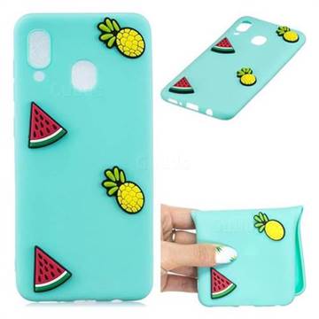 Watermelon Pineapple Soft 3D Silicone Case for Samsung Galaxy A30
