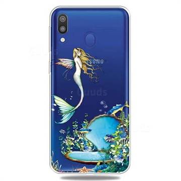 Mermaid Clear Varnish Soft Phone Back Cover for Samsung Galaxy A30