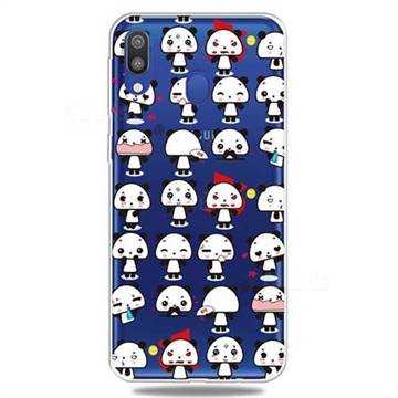 Mini Panda Clear Varnish Soft Phone Back Cover for Samsung Galaxy A30