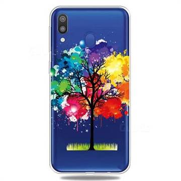 Oil Painting Tree Clear Varnish Soft Phone Back Cover for Samsung Galaxy A30