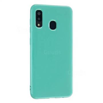 2mm Candy Soft Silicone Phone Case Cover for Samsung Galaxy A30 - Light Blue