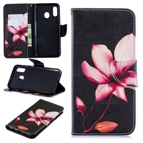 Lotus Flower Leather Wallet Case for Samsung Galaxy A30