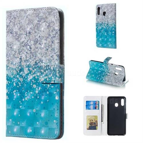 Sea Sand 3D Painted Leather Phone Wallet Case for Samsung Galaxy A30