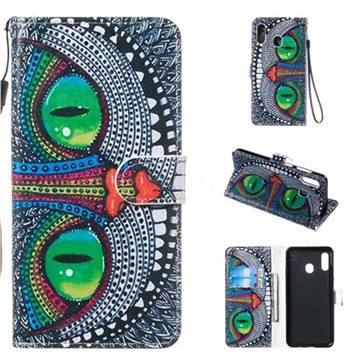 Cute Owl Smooth Leather Phone Wallet Case for Samsung Galaxy A30