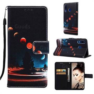 Wandering Earth Matte Leather Wallet Phone Case for Samsung Galaxy A30