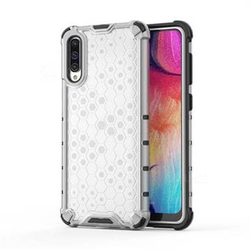 Honeycomb TPU + PC Hybrid Armor Shockproof Case Cover for Samsung Galaxy A30s - Transparent