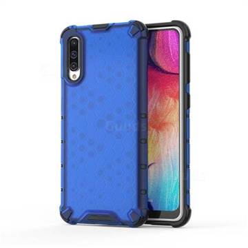 Honeycomb TPU + PC Hybrid Armor Shockproof Case Cover for Samsung Galaxy A30s - Blue