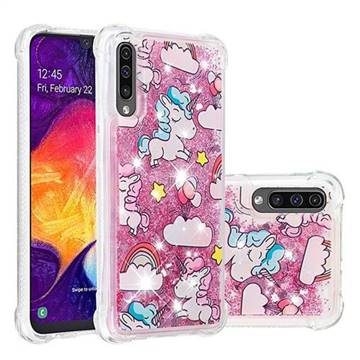 Angel Pony Dynamic Liquid Glitter Sand Quicksand Star TPU Case for Samsung Galaxy A30s