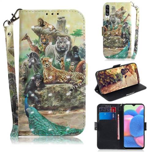 Beast Zoo 3D Painted Leather Wallet Phone Case for Samsung Galaxy A30s