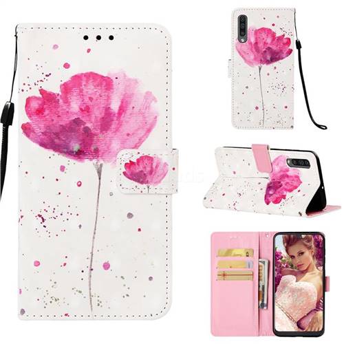 Watercolor 3D Painted Leather Wallet Case for Samsung Galaxy A30s