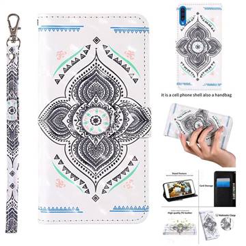 Mandala Totem 3D Painted Leather Wallet Case for Samsung Galaxy A30s