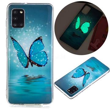 Butterfly Noctilucent Soft TPU Back Cover for Samsung Galaxy A31