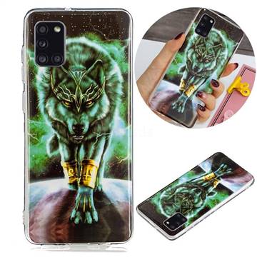 Wolf King Noctilucent Soft TPU Back Cover for Samsung Galaxy A31