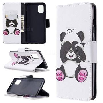 Lovely Panda Leather Wallet Case for Samsung Galaxy A31