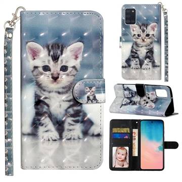 Kitten Cat 3D Leather Phone Holster Wallet Case for Samsung Galaxy A31