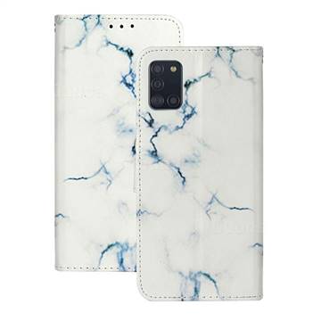 Soft White Marble PU Leather Wallet Case for Samsung Galaxy A31