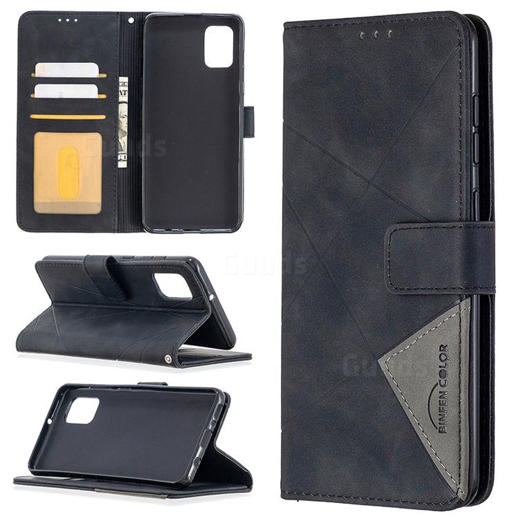 Binfen Color BF05 Prismatic Slim Wallet Flip Cover for Samsung Galaxy A31 - Black
