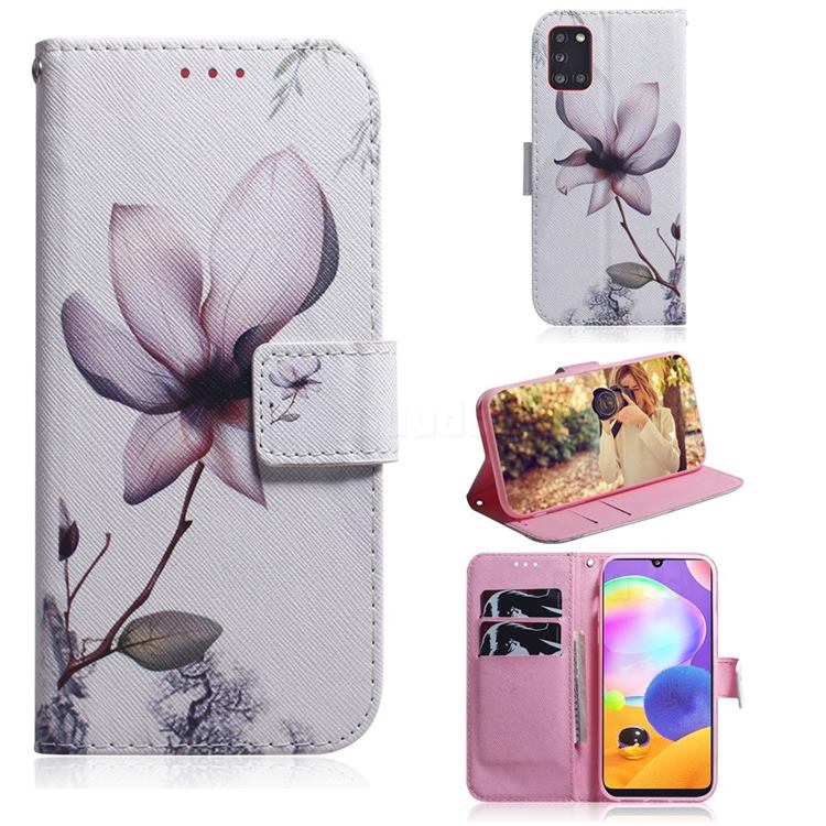 Magnolia Flower PU Leather Wallet Case for Samsung Galaxy A31
