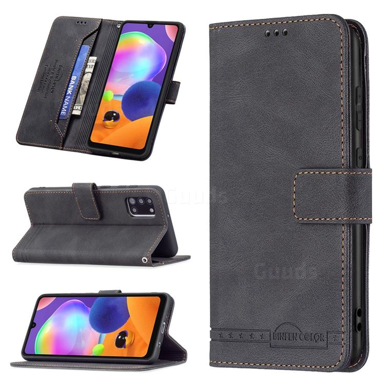 Binfen Color RFID Blocking Leather Wallet Case for Samsung Galaxy A31 - Black
