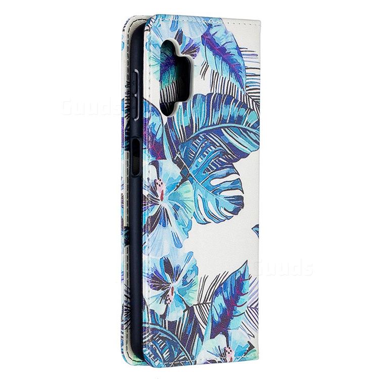 Blue Leaf Slim Attraction Wallet Flip Cover for Samsung Galaxy